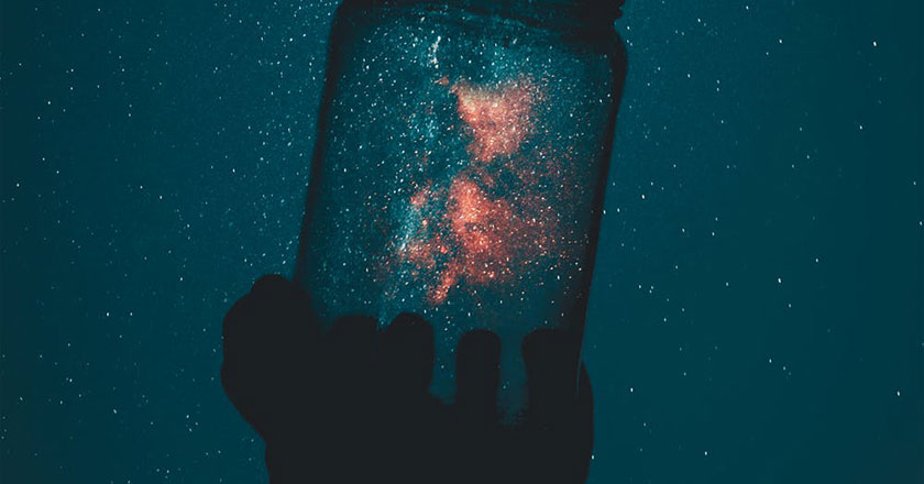 jar holding the milkyway