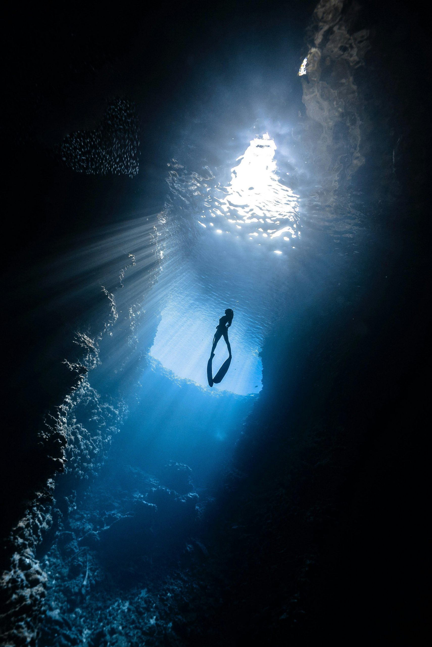 Deep cave diving